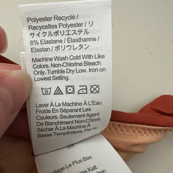 J.Crew Active Longline Swim Top Plus Size 3X Wildfire Color High Neck - Picture 5 of 7